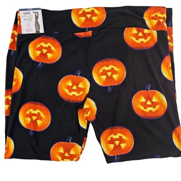No Boundaries Halloween Jack O Lantern Sueded Ankle Leggings – Small or XXXL - Picture 4 of 16